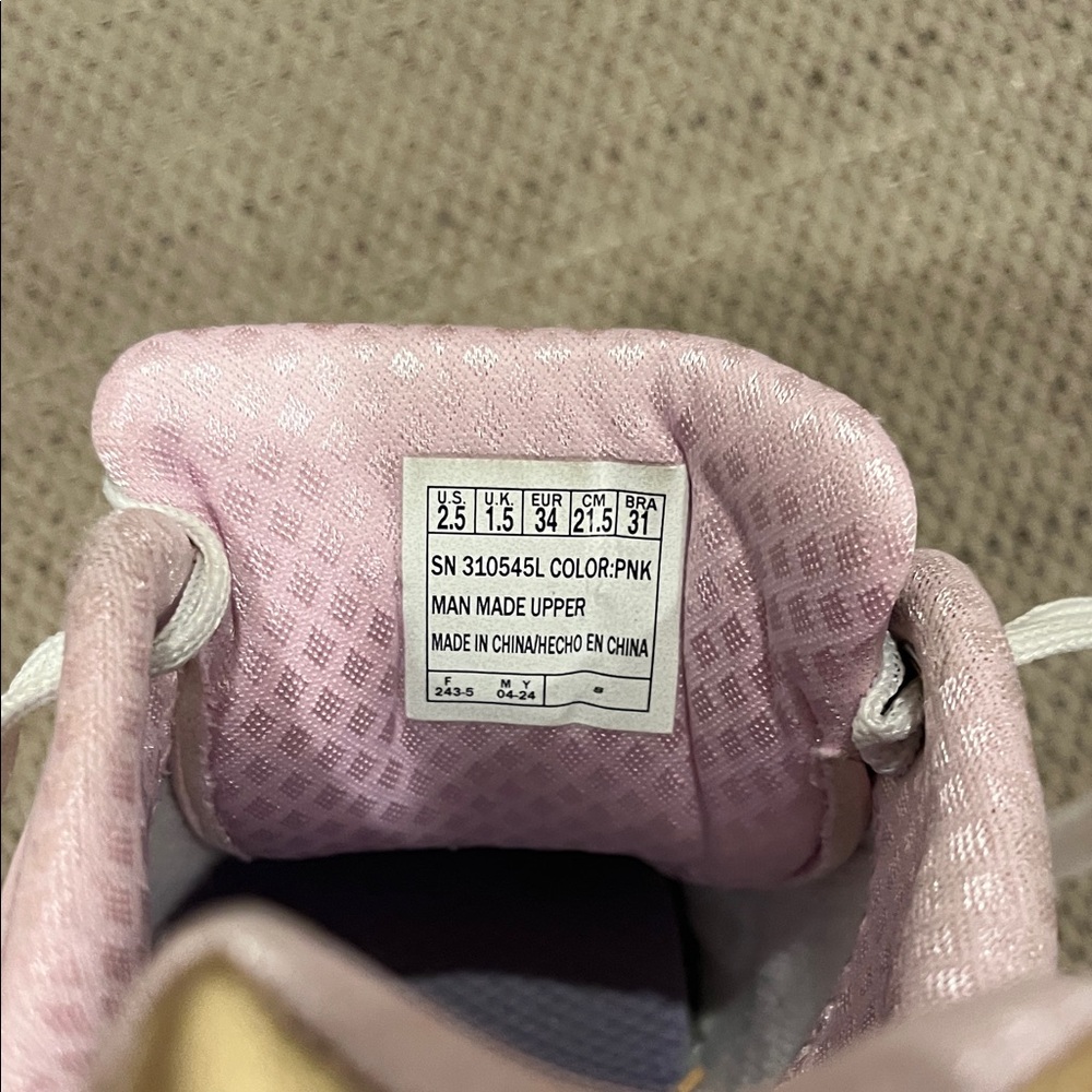 Skechers Kid’s Light Pink Lace-Up Sneakers - Picture 2 of 7